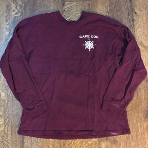 Maroon Cape Cod Oversized Shirt
